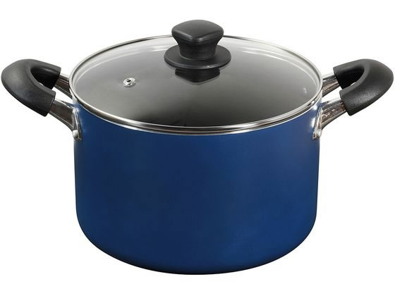 乐天商城 - 【マラソン限定★ポイント2倍】【お取り寄せ】LIV PLUS ベストコ 両手鍋 22cm キャセロール ブルー 極深 両手鍋 外輪鍋 円付鍋 片手鍋 鍋 フライパン 厨房 キッチン