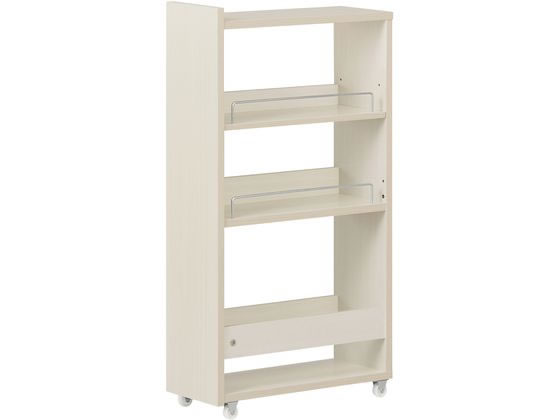 【レビュー投稿で100円OFFクーポン】送料無料【お取り寄せ】アイリスオーヤマ キッチン隙間収納ラック ホワイト W180×D445×H827mm 棚 台 ラック メッシュ ワゴン 収納 厨房 キッチン テーブル