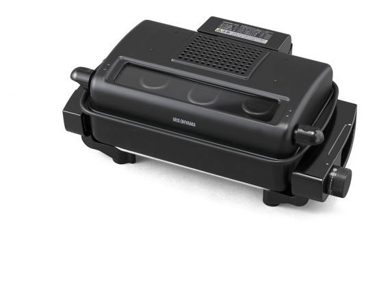 【レビュー投稿で100円OFFクーポン】【お取り寄せ】アイリスオーヤマ マルチロースター 容器付 ブラック EMT-1103-B 電気ロースター 電気コンロ 調理器 キッチン家電 キッチン家電 調理家電