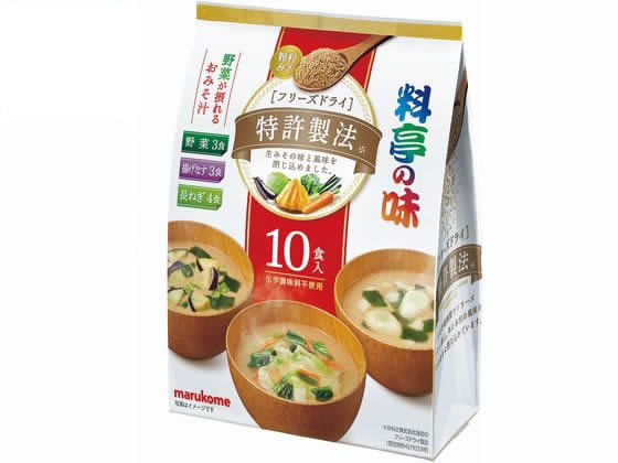 【レビュー投稿で100円OFFクーポン】マルコメ お徳用 顆粒 料亭の味 アソート 10食 フリーズドライ 味噌汁 インスタント レトルト 食品
