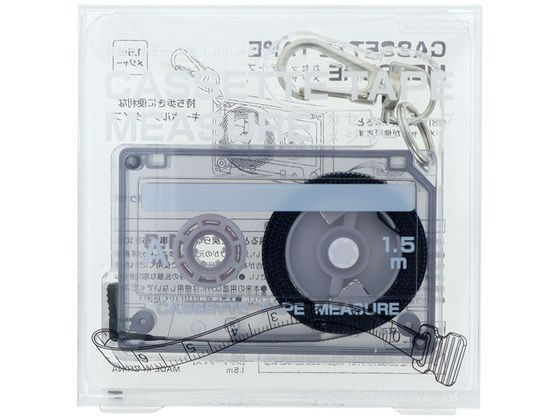 【ポイント2倍★24日20:00～29日9:59迄】サンスター文具 カセットテープメジャー エモーショナルクリア 限定 S4060261 巻尺 メジャー 測定 作業