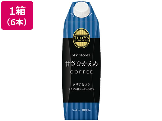 【レビュー投稿で100円OFFクーポン】訳あり)伊藤園 TULLY’S COFFEE 微糖 1L×6本 パックコーヒー 紙パック コーヒー 飲料