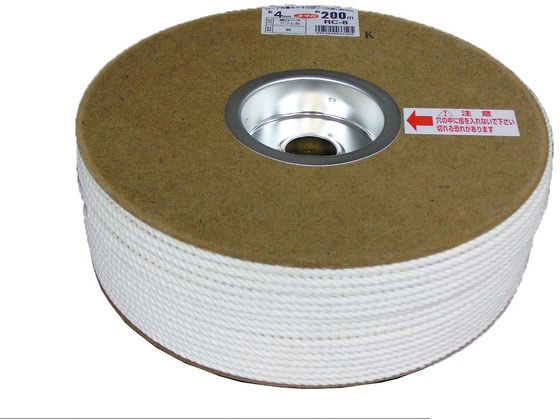 【商品説明】必要な長さにカットして使用。3ツ打ち。【仕様】●サイズ：線径4mm×長さ200m●質量：2．10kg●先端加工：テープ止め●パッケージサイズ：縦70×横250×奥行250mm●製造国：日本【備考】※メーカーの都合により、パッケージ・仕様等は予告なく変更になる場合がございます。【検索用キーワード】ユタカメイク　RC−8　綿ロープドラム　4mmX200m　RC−8　R263MR細手から太手までドラムに巻き取ったタイプ。