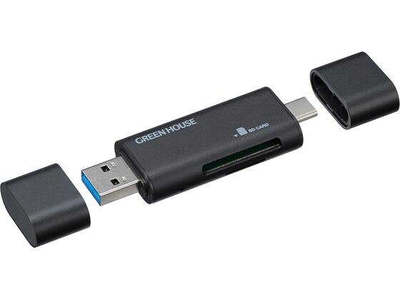 �O���[���n�E�X �J�[�h���[�_�[ SD microSD�Ή� GH-CRACA-BK �J�[�h���[�_�[ �o�[�R�[�h���[�_�[ P�c