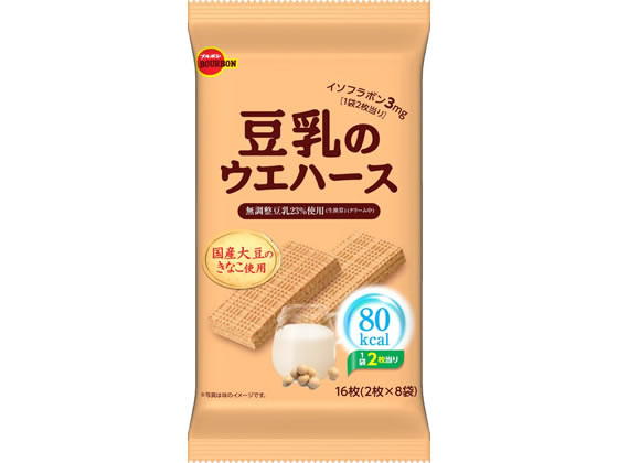【楽天スーパーSALE限定★ポイント2倍＆2,000円クーポン】ブルボン 豆乳のウエハース 16枚 ビスケット クラッカー お菓子