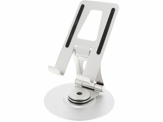 樂天商城 - 【レビュー投稿で100円OFFクーポン】MOTTERU 360度回転式アルミスタンド SPSTD12SV スマートフォン関連品 スマホ タブレット関連品