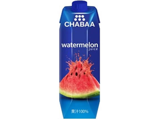 【マラソン限定★ポイント2倍】訳あり)ハルナプロデュース CHABAA ウォーターメロン 1L CB-WM1 パック 果実飲料 ジュース 飲料