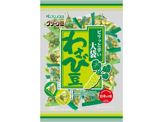 【レビュー投稿で100円OFFクーポン】春日井製菓 グリーン豆 大袋わさび豆 240g おつまみ 珍味 煎餅 おかき お菓子
