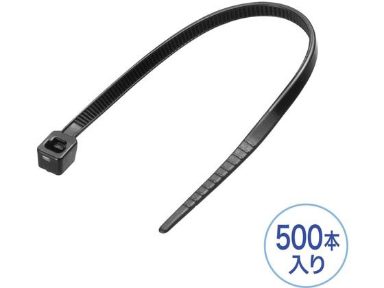 【商品説明】ケーブルを手軽に結束できる使いきりタイプの結束バンドです。耐候性に優れており、屋外環境でも安心して使用できます。長時間使用してもゆるみにくい構造で、配線の固定や整理に適しています。【仕様】●長さ：100mm　●幅：2．5mm　●カラー：ブラック　●入数：500本　●結束可能内径：22mm　●ケーブル引張強度：8kg　●材質：66ナイロン（難燃性　UL94V−2）　●使用温度範囲：−40〜85℃【備考】※メーカーの都合により、パッケージ・仕様等は予告なく変更になる場合がございます。【検索用キーワード】サンワサプライ　さんわさぷらい　sanwa　supply　CA−621UV−500　結束バンド　屋外用　耐候性　500本入り　長さ100mm　幅2．5mm　ケーブルバンド　ケーブルタイ　ブラック　ケーブル・電源タップ・配線パーツ　配線パーツ　R124MS紫外線に強く、電線の結束、配線のまとめなど屋外で使える。