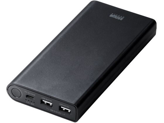 【商品説明】USB　PD規格による最大60W出力に対応した、容量19800mAhのモバイルバッテリーです。USB　Type−Cポート搭載のノートパソコンからタブレット、スマートフォンまで幅広く充電できます。接続機器に応じて電圧を自動調整し最適に充電可能です。USB　Aポートを2基搭載し、USB　PDでの急速蓄電にも対応します。USB　Type−Cケーブル付属で、安全保護機能とPSE適合の安心設計です。【仕様】●電池種類：リチウムイオン電池　●電池容量：10．8V／6600mAh（並列換算19800mAh）　●入力端子形状：USB　Type−C　●定格入力：最大30W　●USB出力ポート数：3ポート　●USB出力端子形状：USB　A、USB　Type−C　●USB　PD最大対応出力：60W　●USB合計最大出力：60W　●充電時間：約3〜4時間　●セット内容：本体、USB　Type−Cケーブル、取扱説明書・保証書　●USB　PD：対応　●サイズ：W80×D22×H163mm　●重量：434g●PSマークの種類：PSE（特定電気用品以外）●届出事業者名：サンワサプライ株式会社【備考】※メーカーの都合により、パッケージ・仕様等は予告なく変更になる場合がございます。【検索用キーワード】サンワサプライ　さんわさぷらい　sanwa　supply　BTL−RDC37　モバイルバッテリー　19800mAh　PD60W　Type−C×1　USB　A×2　大容量　PSE技術基準適合　急速充電　ノートパソコン　タブレット　スマートフォン　スマホ・タブレット関連品　バッテリー・充電器　bousai0103　R134MSType−Cポート搭載のノートパソコンなどに充電ができる。USB　PD60W出力に対応。