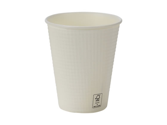 Paper Cups - 【マラソン限定★2,000円クーポン＆ポイント2倍】サンナップ FMXエンボスカップ ホワイト 260mL 40個入 C2640EAFS 無地 紙コップ 使いきり食器 キッチン テーブル