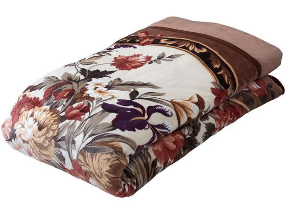 【レビュー投稿で100円OFFクーポン】【メーカー直送】ファミリー・ライフ 掛布団カバーになる2枚合わせ毛布 ブラウン a3547910【代引不可】シングル 掛布団 寝具