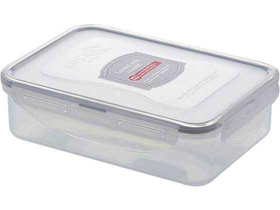 【お取り寄せ】LIV PLUS ロック&ロック クラシック 保存容器 550mL 長方形 グレー