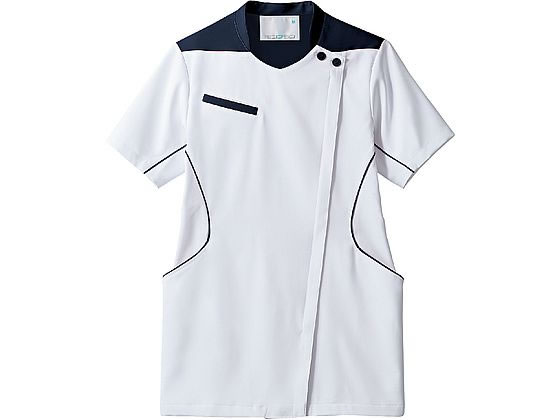 【マラソン限定★ポイント2倍】【お取り寄せ】住商モンブラン ジャケット レディス 白／ネイビー 3L MJ058-0109 白衣ジャケット 医療服 ユニフォーム