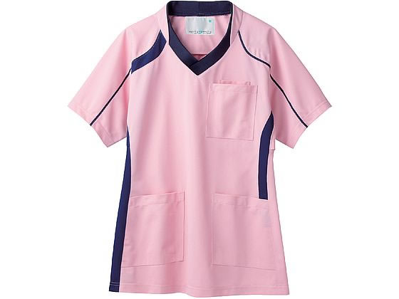 【レビュー投稿で100円OFFクーポン】【お取り寄せ】住商モンブラン スクラブ兼用 半袖 コスモスピンク／NV LL MS301-0209 スクラブ 医療服 ユニフォーム