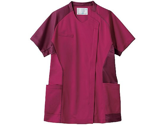 【レビュー投稿で100円OFFクーポン】【お取り寄せ】住商モンブラン スクラブレディス 半袖 バーガンディ／ワインLL MS355-88 スクラブ 医療服 ユニフォーム