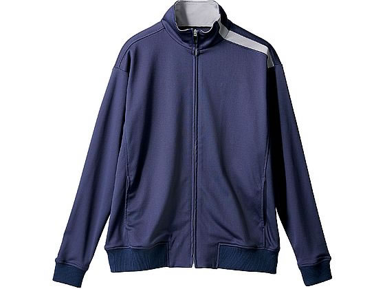 【レビュー投稿で100円OFFクーポン】【お取り寄せ】住商モンブラン トレーニングジャケット兼用 ネイビー／グレーL CJ507-5013 ジャケット 介護服 ユニフォーム