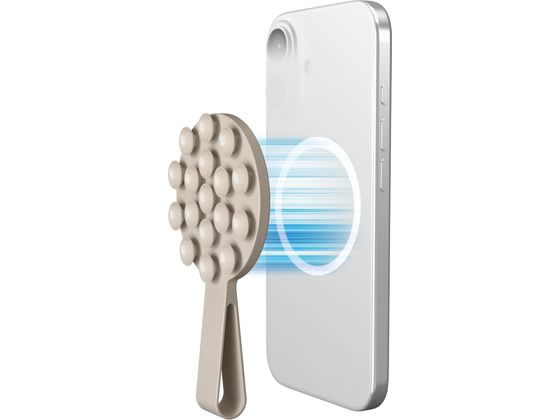 【レビュー投稿で100円OFFクーポン】【お取り寄せ】エレコム スマホホルダー 落下防止バンド付ベージュ P-TKPTMAGB01BG スマートフォン関連品 スマホ タブレット関連品