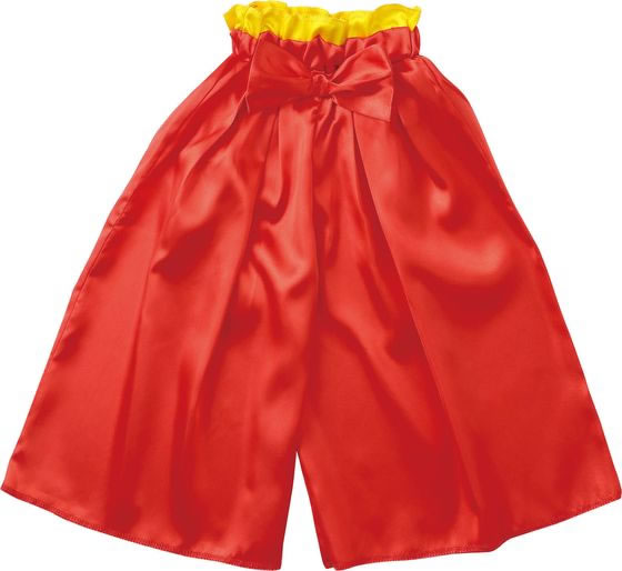 【マラソン限定★ポイント2倍】【お取り寄せ】アーテック ソフトサテン 袴ズボン 赤×黄 19516 コスチューム イベント 季節商品 教材 学童