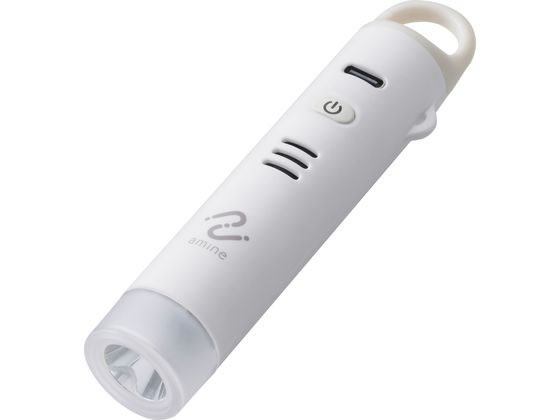 【商品説明】防犯ブザー・iPhone連携の緊急通報・LEDライト・忘れ物防止タグ機能の4つの機能を搭載した、多機能セキュリティアイテムです。ピンを引くだけで、85dBの大音量アラームが響き渡り、同時に赤色ライトが注意を引くように点滅します。音と光のダブル効果で、周囲に緊急事態を強力にアピールします。※本製品から1m距離での測定値です。【仕様】●サイズ：幅約22mm×奥行約22mm×高さ約115mm　●重量：約35g　●カラー：ナチュラルホワイト　●対応機種（iPhone）：iPhone　7以降のモデル　●対応OS（iOS）：iOS　18／17／16　●対応OS　備考：最新情報は製品ホームページをご確認ください。　●専用アプリ名：Apple　「探す」アプリ　●防塵・防水性能（保護等級）：IP65　●電池種類：リチウムイオンバッテリー　●充電端子：USB　Type−C（TM）　●電池寿命：1回の満充電で約6カ月　※防犯ブザー、LEDライトなどの使用時間、使用環境によって異なります。　※ご使用頻度が少なくても、3カ月を目安に定期的に充電してください。　●音量：近接：100dB以上、1m：85dB以上　●LED：4モードLEDライト：（1）白色LED点灯、（2）白色LED点滅、（3）赤色LED点滅、（4）緑色ほたる点滅　●状態表示LED：充電中：赤色点灯、充電完了：緑色点灯、バッテリー残少：赤色点滅　●使用環境温度：0℃〜40℃　●使用環境湿度：20％〜80％RH　●保管環境温度：0℃〜40℃　●保管環境湿度：10％〜90％RH　●保証期間：ご購入日より1年間　※保証期間は製品に対する保証期間であり、電池寿命に対する保証ではありません。　●付属品：リングカラビナ、ご利用開始マニュアル【備考】※メーカーの都合により、パッケージ・仕様等は予告なく変更になる場合がございます。【検索用キーワード】エレコム　ELECOM　えれこむ　LGT−UCSS1WHM　スマートトラッカー　スマートタグ　tag　便利グッズ　iphone　apple　タグ　トラッカー　ホワイト　スマホ関連品　タブレット関連品　スマートフォン関連品　R740MTピンを引くだけでアラーム音と光で周囲に危険を知らせる防犯ブザー。