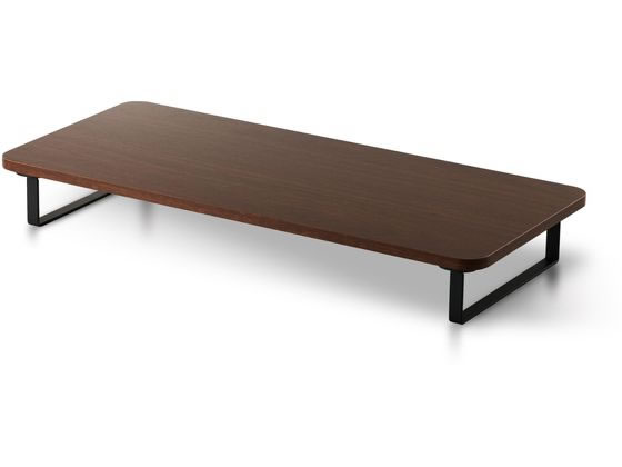 【レビュー投稿で100円OFFクーポン】送料無料【お取り寄せ】エレコム モニタースタンド 高さ8cm ウォールナット PCA-DPSW5908WN 机上台 モニター台 デスク周辺 オフィスデスク 事務机 オフィス家具