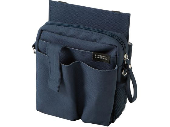 【レビュー投稿で100円OFFクーポン】クツワ 文具エプロンバッグ ホルダー ネイビー BE022NB バッグ 日用雑貨