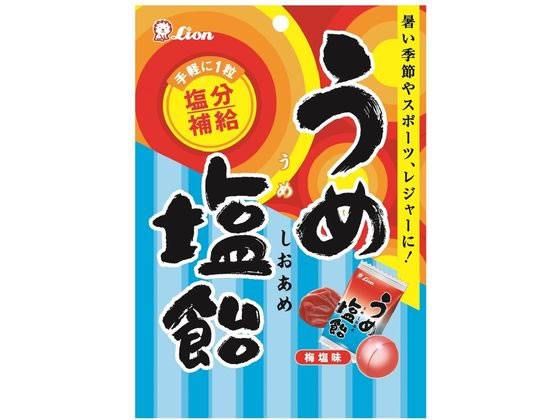 【マラソン限定★ポイント2倍】ライオン菓子 うめ塩飴 73g キャンディ 飴 グミ タブレット お菓子
