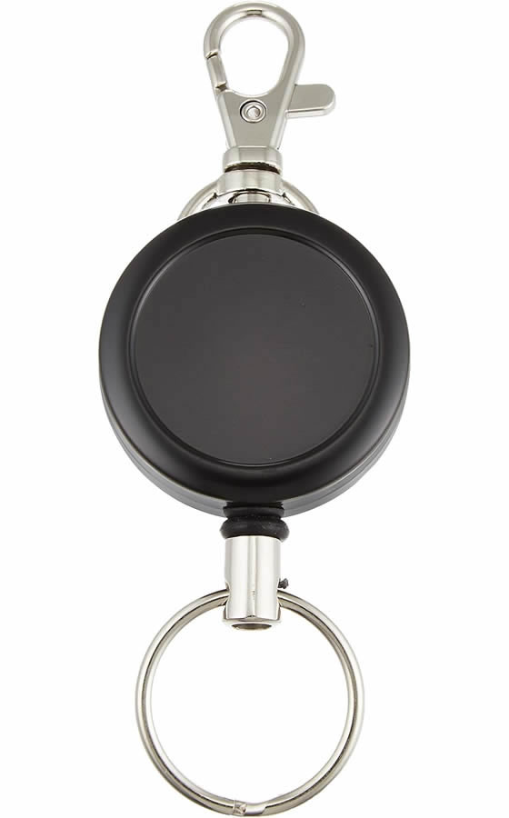 【楽天スーパーSALE限定★ポイント2倍＆2,000円クーポン】【お取り寄せ】中林製作所 キーバックリール 太 PE120cm キーホルダー付 KR-03 安全帯用アクセサリー 墜落 落下防止用品 作業用品 工具