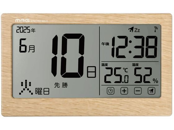 【マラソン限定★ポイント2倍】【メーカー直送】ファミリー・ライフ 電波カレンダー時計 a35978【代引不..