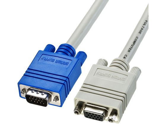 【マラソン限定★2,000円クーポン＆ポイント2倍】サンワサプライ ディスプレイ延長ケーブル 複合同軸 アナログRGB 延長 1.5m KC-VEN15K ディスプレイケーブル DVI VGA DisplayPort PC用ケーブル ケーブル 電源タップ 配線パーツ 家電