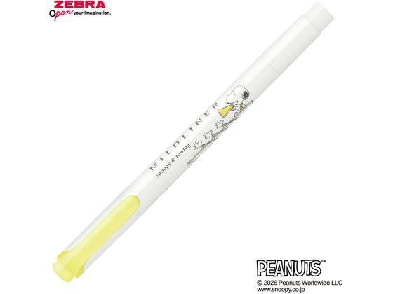 Highlighter Pens - 【レビュー投稿で100円OFFクーポン】ゼブラ マイルドライナー 限定 スヌーピー わくわくステーショナリー マイルドシャーベットイエロー WKT7-SN-WS-MSY 黄色 イエロー系 マイルドライナー 水性ペン 水性マーカー