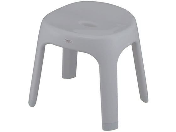 【レビュー投稿で100円OFFクーポン】アスベル Emeal 風呂椅子 座面高さ30cm グレー 60-9066-04 湯おけ トレイ 浴用イス 浴室 洗面所 日用雑貨