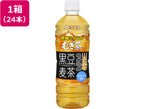 【レビュー投稿で100円OFFクーポン】送料無料 伊藤園 健康ミネラルむぎ茶 黒豆麦茶 650mL× ...