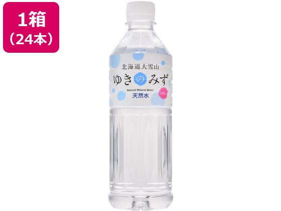 Mineral Water - 【マラソン限定★2,000円クーポン＆ポイント2倍】北海道大雪山 ゆきのみず 550mL 24本 ミネラルウォーター 軟水 水 飲料