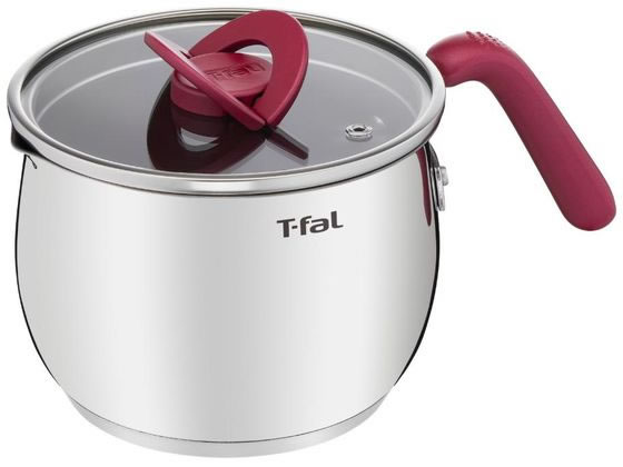 Small Pans - 【マラソン限定★2,000円クーポン＆ポイント2倍】【お取り寄せ】T-fal オプティスペース IH ステンレス マルチポット 16cm ルージュ G74783 両手鍋 外輪鍋 円付鍋 片手鍋 鍋 フライパン 厨房 キッチン