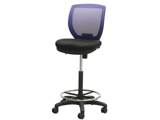 【マラソン限定★2,000円クーポン＆ポイント2倍】【メーカー直送】Netforce ハイチェア CORE ネイビー CRH-1-FW-NV【代引不可】【お客様組立】背もたれ付き カウンターチェア ハイチェア ミーティングチェア オフィス家具
