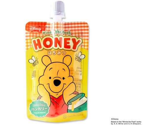 【レビュー投稿で100円OFFクーポン】訳あり)クインビーガーデン くまのプーさん はちみつパウチ 100g はちみつ シロップ ジャム 食材 ..