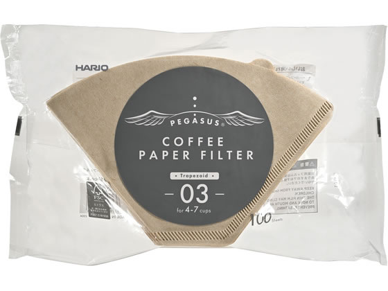 HARIO ペガサスコーヒーペーパーフィルター 03M 100枚 PEF-03-100M