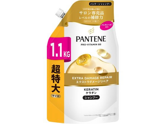 【レビュー投稿で100円OFFクーポン】P&Gジャパン パンテーン エクストラダメージリペア シャンプー 詰替超特大 1100g P＆G 製品 シャンプー リンス ヘアケア