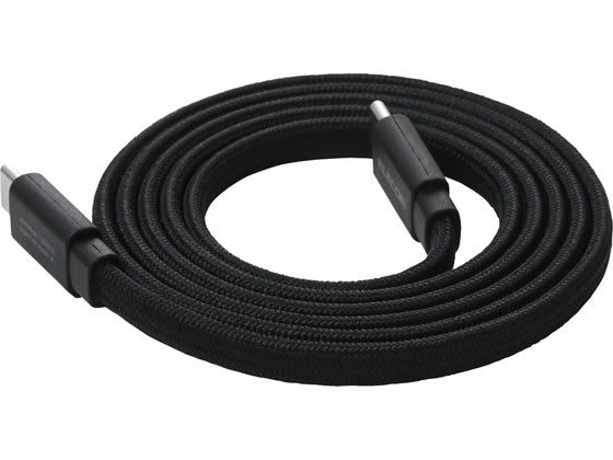 【レビュー投稿で100円OFFクーポン】エレコム USB-Cケーブル PD60W 1m まとまるマグネットケーブル フラット 黒 MPA-CCTMGF10BK USBケーブル C to ケーブル 電源タップ 配線パーツ 家電