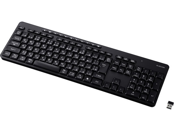 【楽天スーパーSALE限定★最大20%OFF＆2,000円クーポン】エレコム 無線キーボード 静音 テンキー付 黒 TK-QT11FDMBK