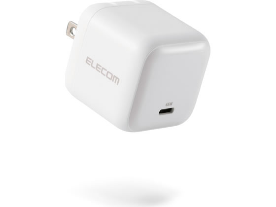 【レビュー投稿で100円OFFクーポン】【お取り寄せ】エレコム USB-C充電器 C×1 65W ホワイト MPA-AC12465WH AC式充電器 バッテリー 充電器 スマホ タブレット関連品