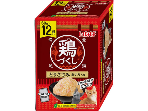【レビュー投稿で100円OFFクーポン】【お取り寄せ】いなばペットフード 鶏づくし ささみ まぐろ 12袋 ウェットフード 猫 ペット キャットフード