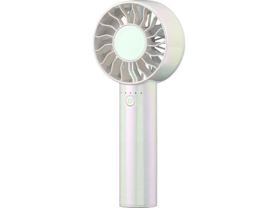 【レビュー投稿で100円OFFクーポン】KOIZUMI ハンディファン USB充電式 大風量 プリズムホワイト KPF0762W 卓上扇風機 ポータブルファン 扇風機 サーキュレーター 空調家電