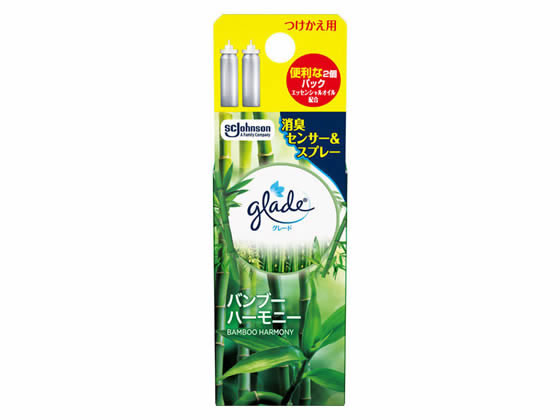 【レビュー投稿で100円OFFクーポン】ジョンソン グレード 消臭センサー&スプレー バンブーハーモニー 替 2個 電池タイプ 消臭 芳香剤 室内用 清掃