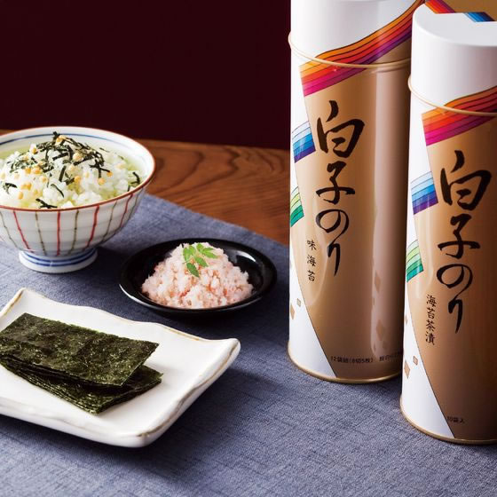 【マラソン限定★ポイント2倍＆2,000円クーポン】【メーカー直送】白子のり のり・かに缶詰合せ SN-300【代引不可】 珍味 食品 食料品 お取り寄せグルメ 誕プレ cocodecow-10899091 ココデカウ サンプル画像2