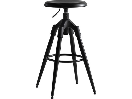 【マラソン限定★ポイント2倍】【メーカー直送】宮武製作所 バーチェア Ford フォードハイタイプ ブラック KNC-C700H【代引不可】【お客様組立】背もたれなし カウンターチェア ハイチェア ミーティングチェア オフィス家具