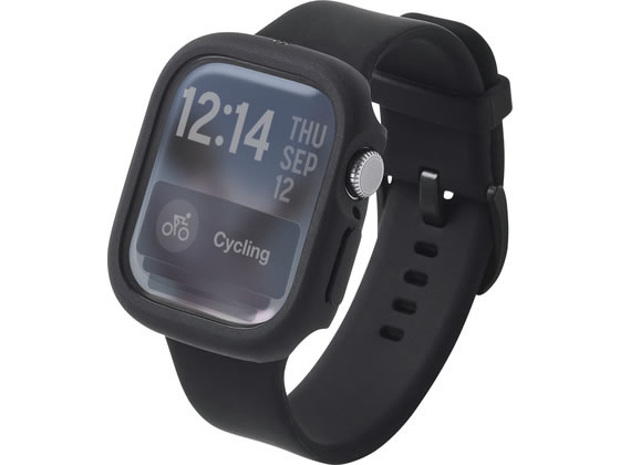エレコム アップルウォッチ42mm カバー タフスリムライト 黒 AW-25BFCTSLBK スマートウォッチ関連品 時計