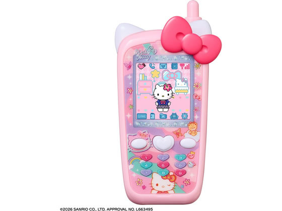 【レビュー投稿で100円OFFクーポン】バンダイ ずっと×2なかよしケータイ サンリオキャラクターズ HELLO KITTY Ver. デジタル玩具 メイキングトイ おもちゃ ホビー ゲーム 誕プレ