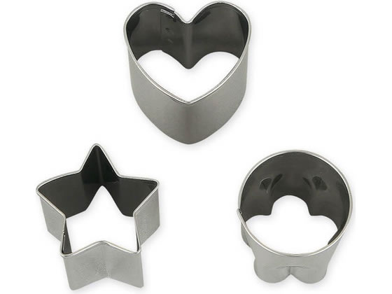 【お取り寄せ】貝印 KK ステンレス野菜抜き型 アラカルト 3個組 DH8057 抜型 細工 皮むき 卵切 調理小物 厨房 キッチン cocodecow-10901855 ココデカウ パッケージ画像
